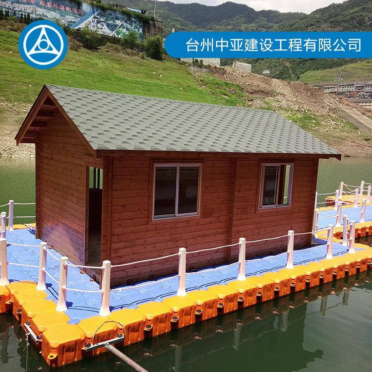 塑料浮筒水上平台 水上游泳池生产商 水上浮筒平台设计