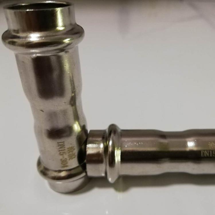 重庆304不锈钢管不锈钢管件 卡压式管件厂家
