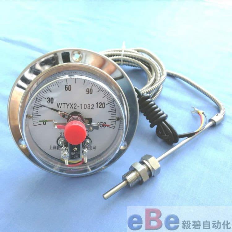电接点双金属温度计品质保证 螺纹式双金属温度计生产厂家