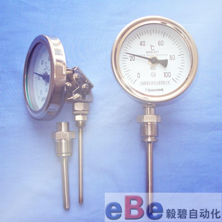 防腐双金属温度计供应 万向型双金属温度计厂家