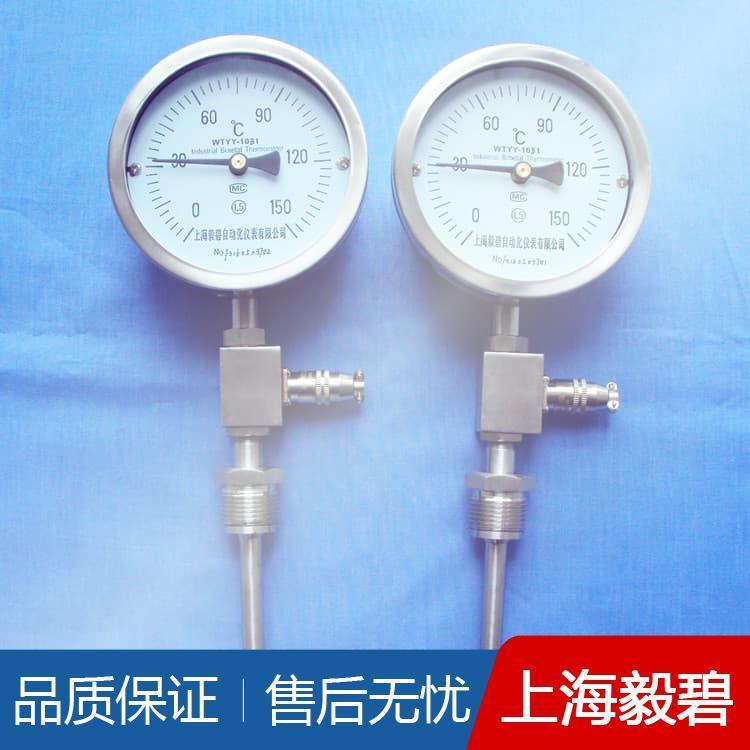 上海双金属温度计专业生产厂家 轴向型双金属温度计供应