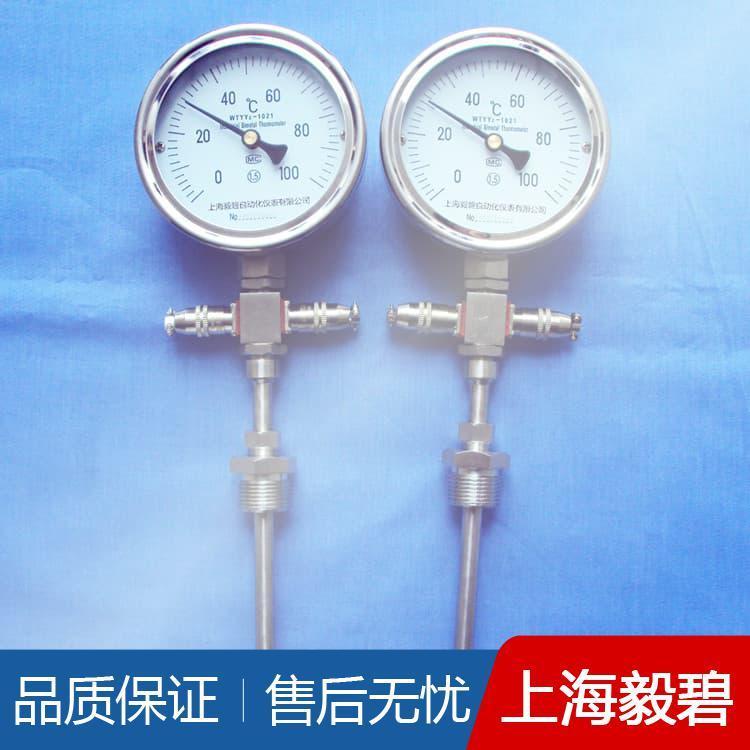 抗震双金属温度计品质保证 轴向型双金属温度计生产厂家