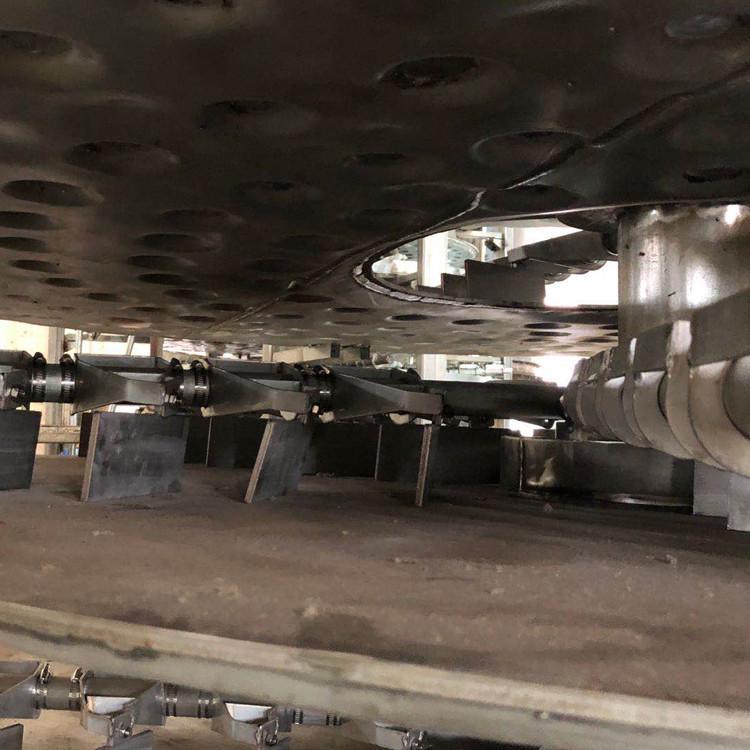 粉体物料多层盘式干燥机占地面积小 多层圆盘干燥机干燥冷却兼用