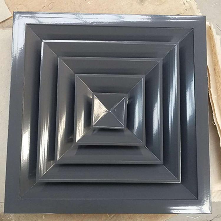 德州明创空调设备方形铝合金散流器批量生产 铝合金圆形散流器厂家批发