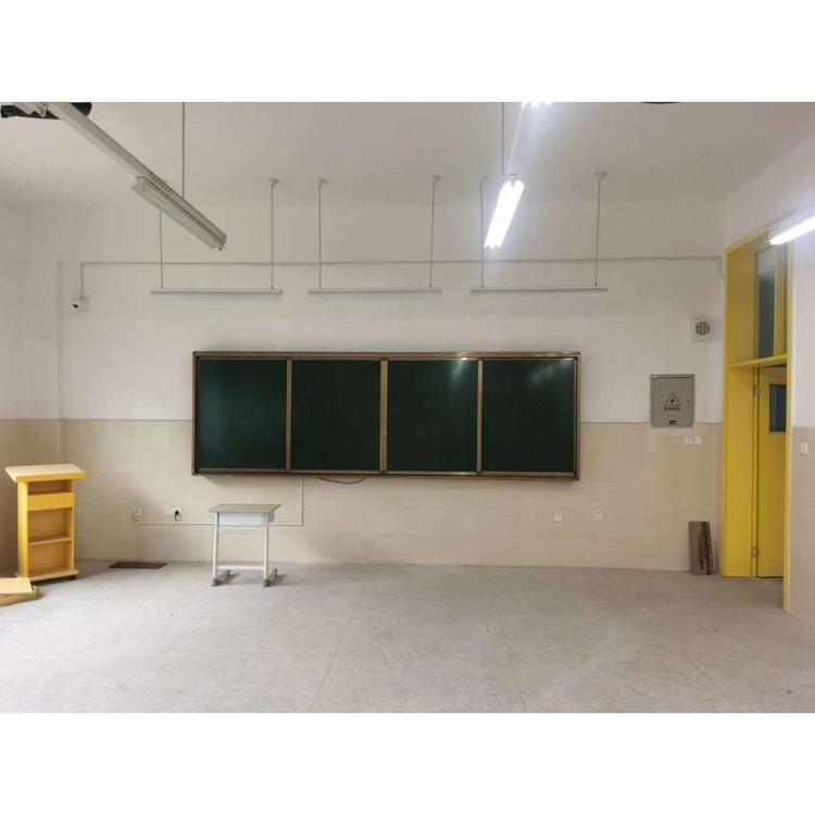 推拉教学绿板安装 教学黑板定做