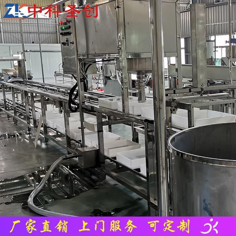 家用冲浆豆腐机价格 自动翻盒冲浆豆腐生产线专业生产
