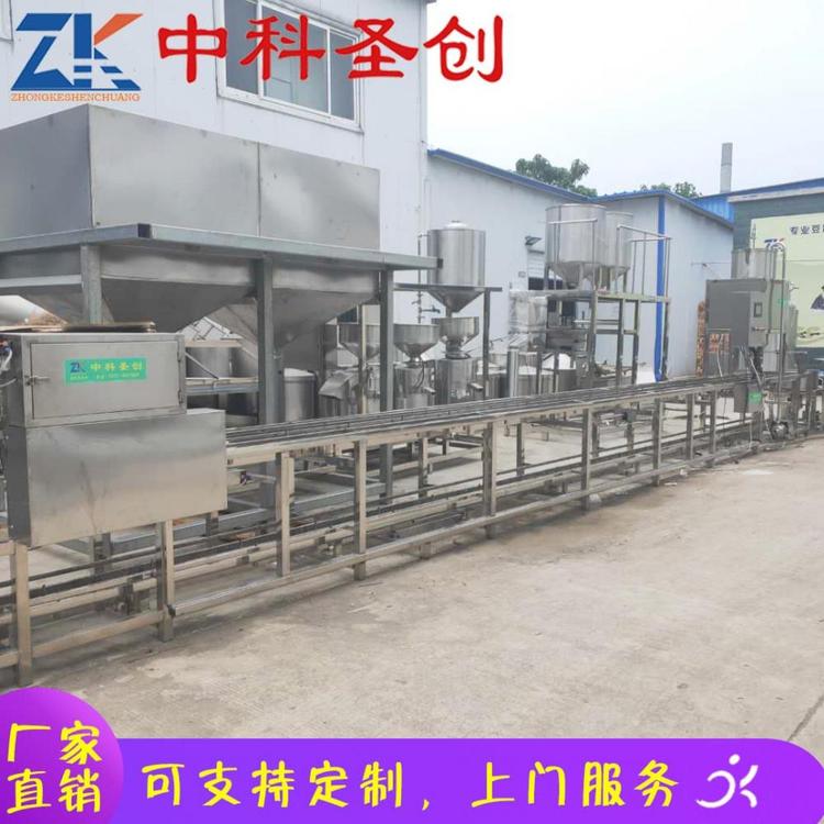 中科圣创冲浆豆腐机专业生产 自动上盒冲浆豆腐机价格