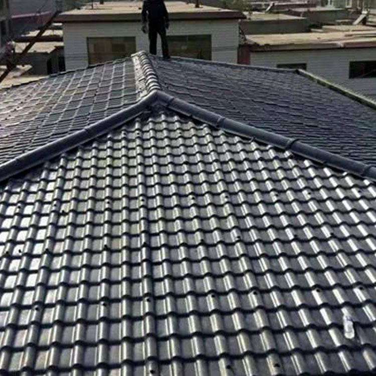 吉林抗风安得瓦适用古建筑 合成树脂瓦批发