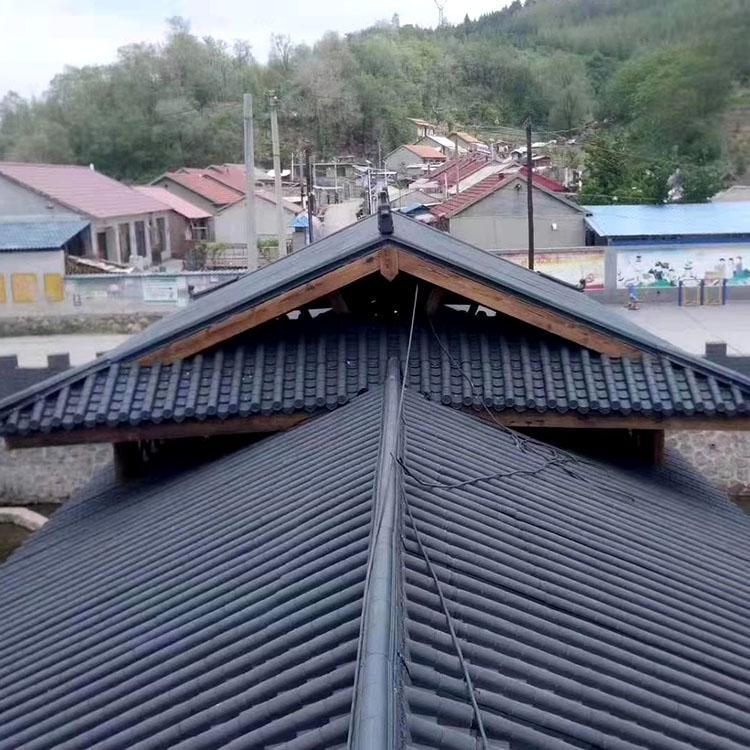 抗压树脂瓦适用古建筑 合成树脂瓦量大优惠