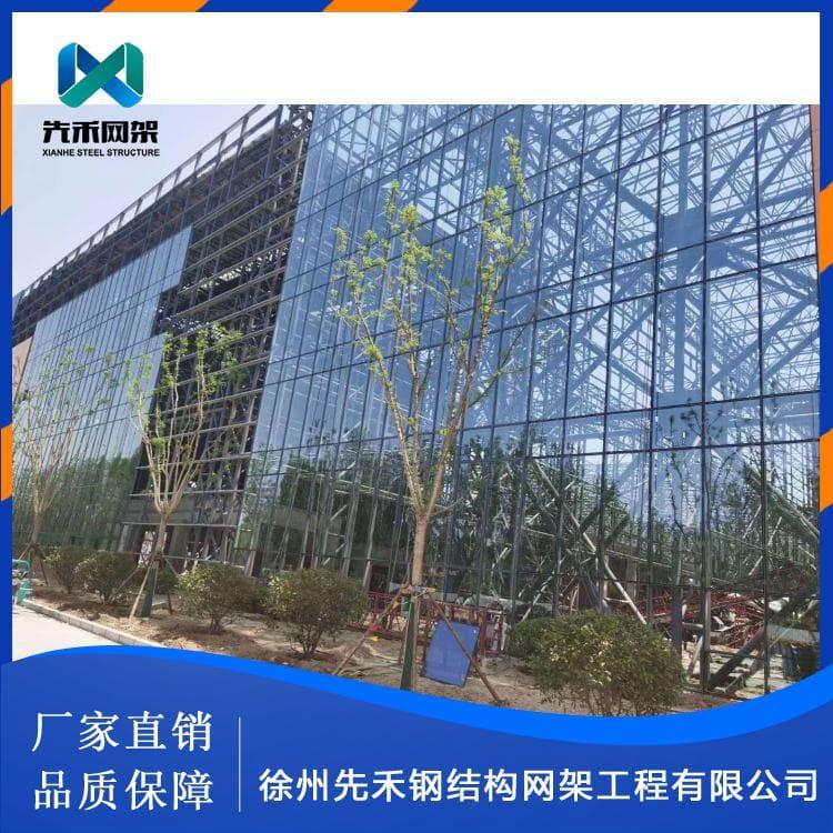 球形网架 制作安装收费站专用网架 收费站专用网架安装拆卸方便