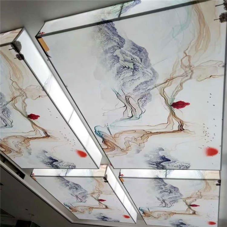 白色发光软膜 山西晋城网吧吊顶天花 网吧吊顶天花多样化