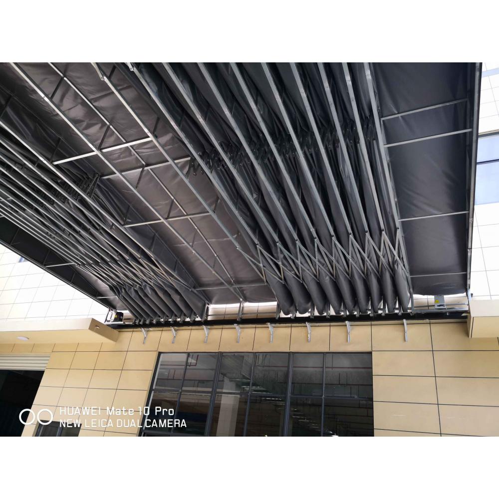 全自动智能推拉雨篷定制定做生产批发 固定装饰雨蓬上门安装
