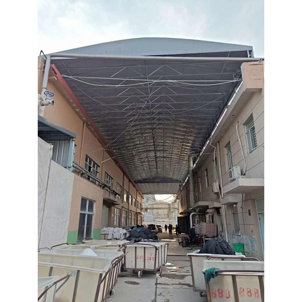 仓库仓储电动推拉雨篷安装定做批发价格 电动式推拉雨篷定做定制