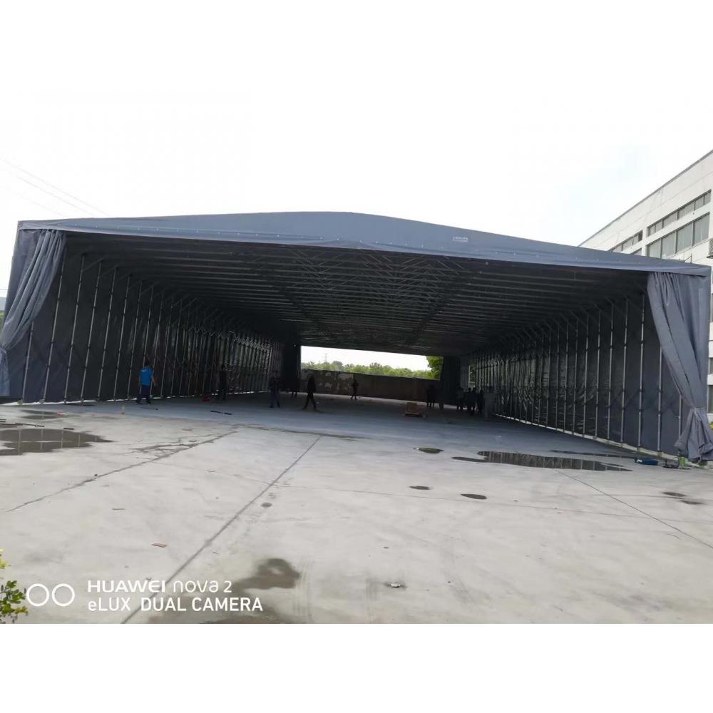 厂家推荐常熟移动式推拉雨篷 推拉棚定制安装上门测量 手动推拉雨篷厂家直销