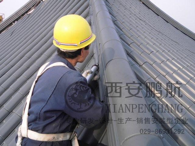仿古瓦 金属屋面瓦 徽派金属瓦 铝合金瓦 马头墙建筑 铝镁锰瓦片