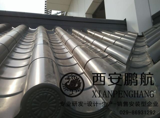 厂家直销金属仿古瓦 铝合金古建瓦 古建筑材料 别墅瓦装饰瓦片
