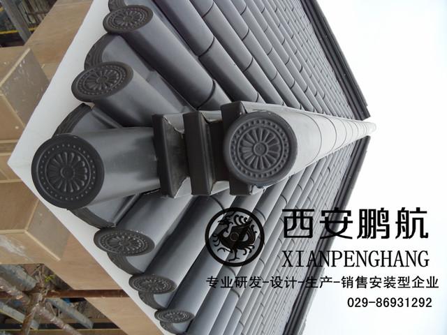 金属屋面瓦 屋脊瓦 屋檐瓦 古建铝瓦 铝合金瓦片金属材质来图定制
