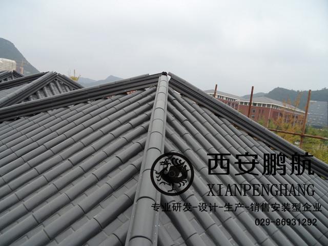 屋面瓦厂家仿古金属瓦 金属屋顶 仿古装饰瓦 轻质金属瓦 金属瓦工