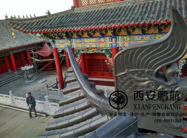 厂家直销 古建筑金属吻兽屋面建筑结构铝合金吻兽 屋脊吻兽