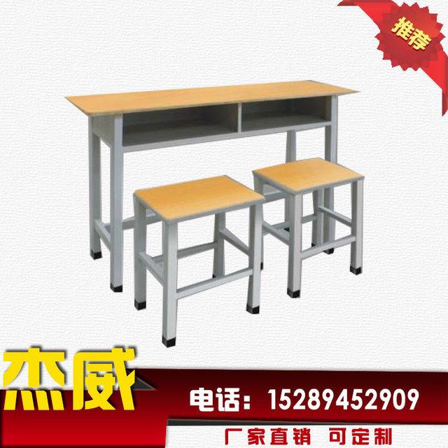学生课桌椅 培训学习桌椅升降桌椅塑钢桌椅 学校双人课桌椅批发