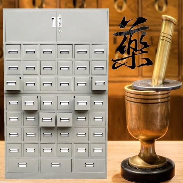 【陕西】杰威钢制中药柜 木制调剂台西药柜 药价实木中药柜厂家直