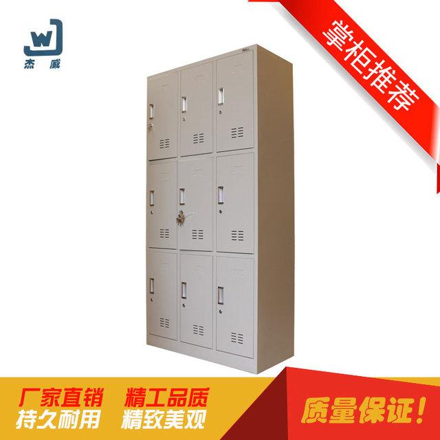 杰威员工六门更衣柜 钢制铁皮储物柜 环保无味顺开门衣柜厂家直销