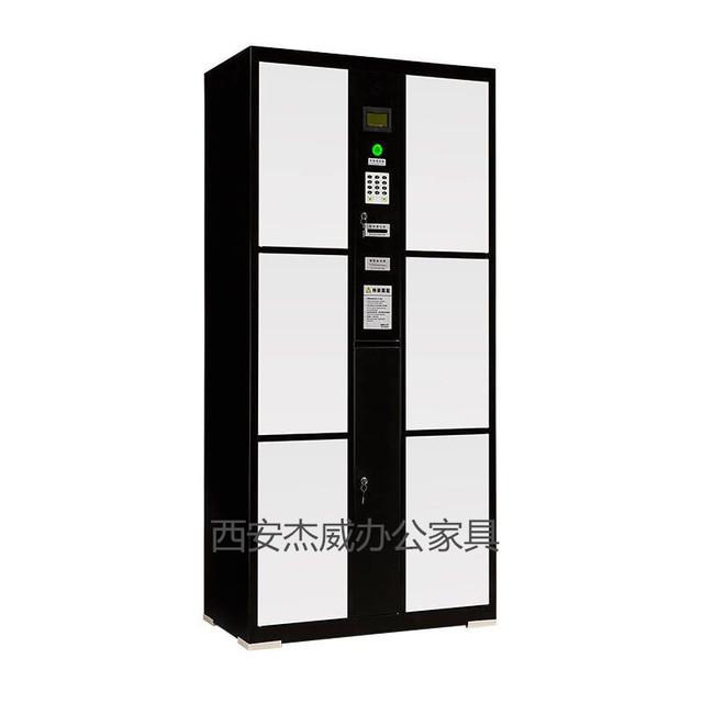 商场超市电子存包柜 自助寄存柜刷卡密码储物柜投币柜6门条码柜