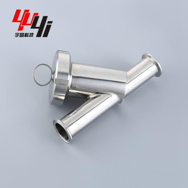 304不锈钢卫生级过滤器 快装Y型过滤器 内丝Y型过滤器 可定制