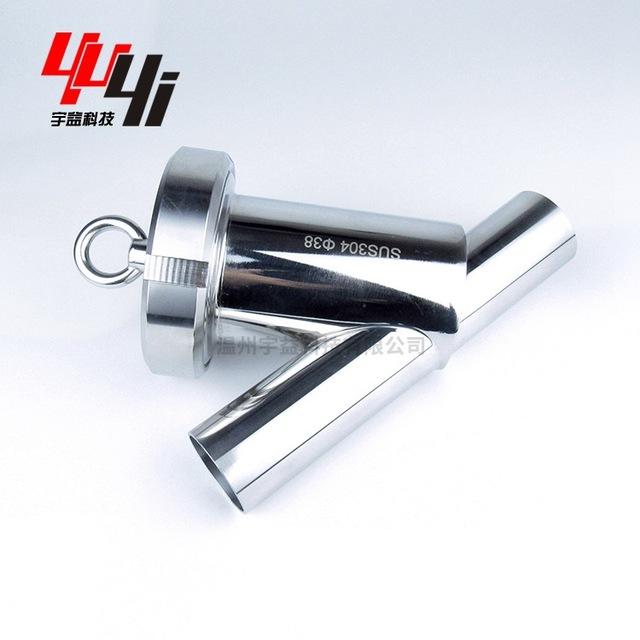 卫生级管件 不锈钢304 316L食品卫生级快装Y型过滤器 卡箍式过滤器滤网定制