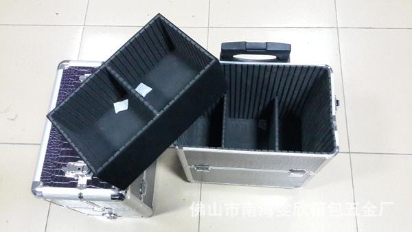 手提双开韩国专业化妆箱 大号多层彩跟妆工具箱子 化妆师专用