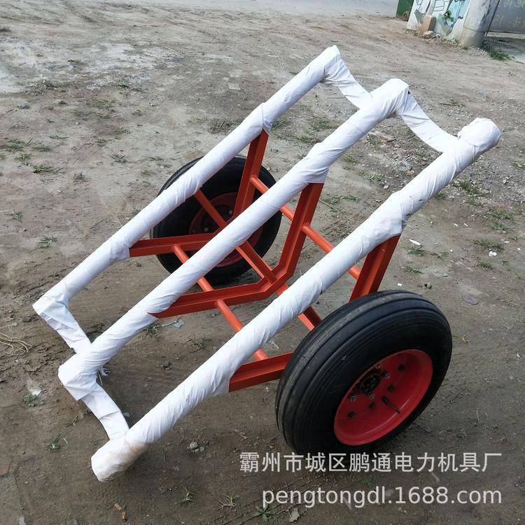 线杆运杆车 拖杆车 电力施工单杆普通轮胎 电力施工工具