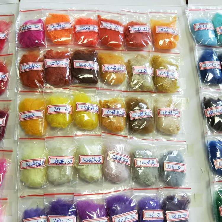 现货供应环保彩色化纤无纺布 批发直销可定制彩色工艺针刺毛毡布