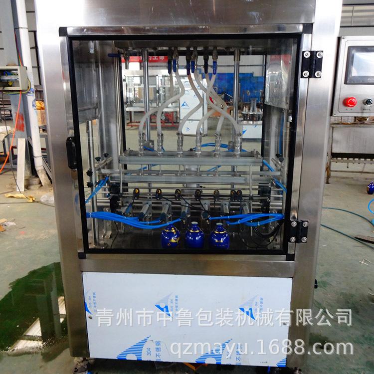 ZXG-6全自动直线液体灌装机 6头直线灌装机 白酒灌装机
