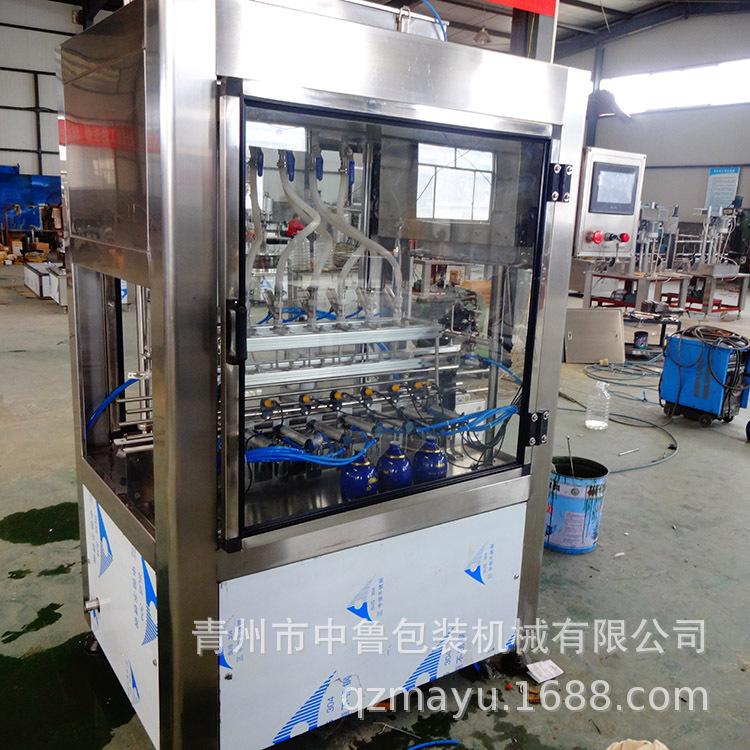 中鲁直线灌装机 6头灌装机 液体灌装机 