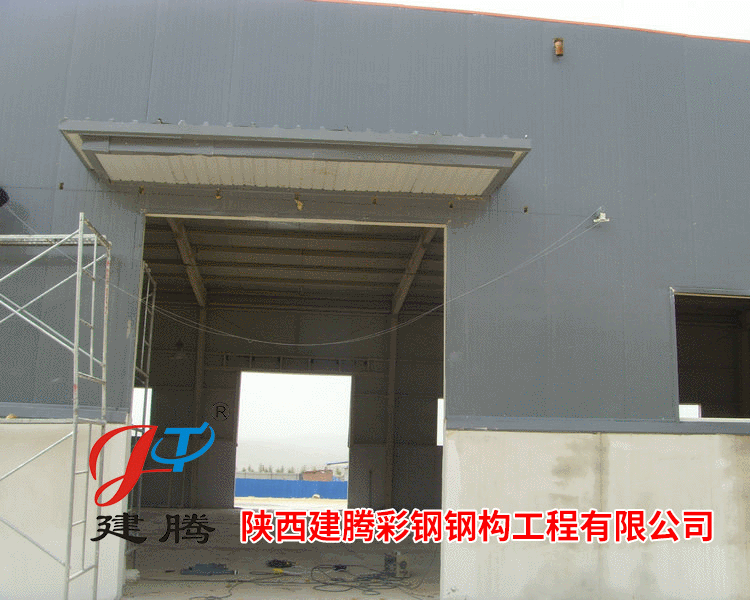 陕西钢结构工业厂房大门 大跨度空间钢结构 府谷东鑫源化工厂大门