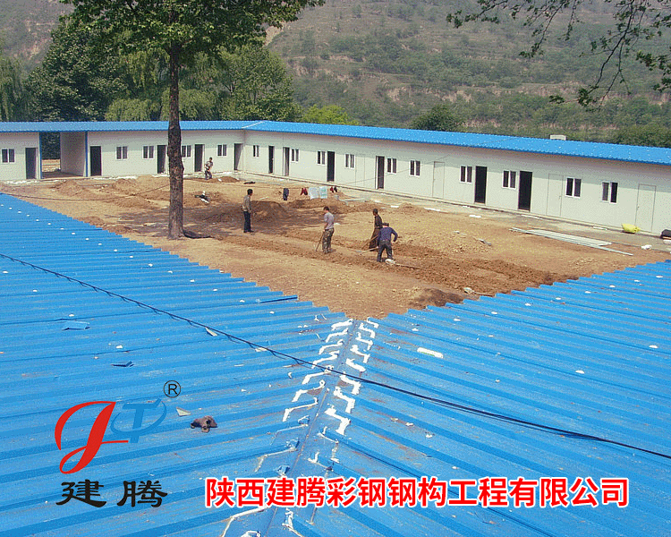 专业出售 西安集装箱彩钢瓦活动板房 陕西单层拆装活动板房设计