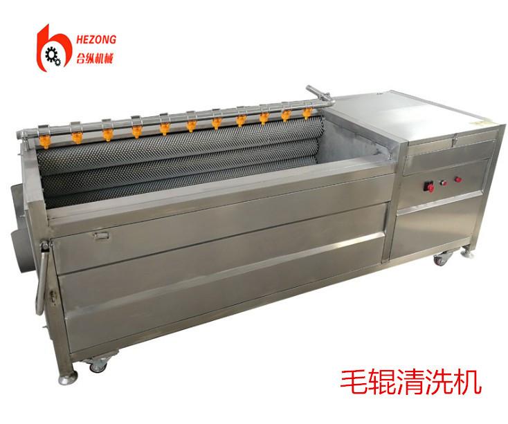 毛辊清洗机 生姜 玉米软包刷清洗机 九辊毛刷清洗设备  镇店之宝