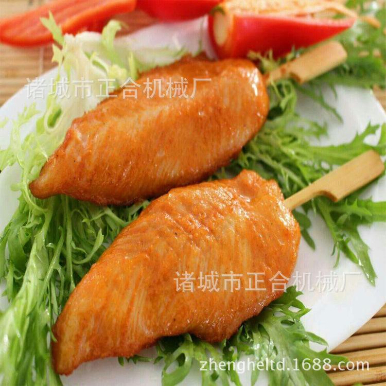 鸡柳成型机器 鸡排生产线 全自动鸡柳鸡块成型嫩化设备全套机