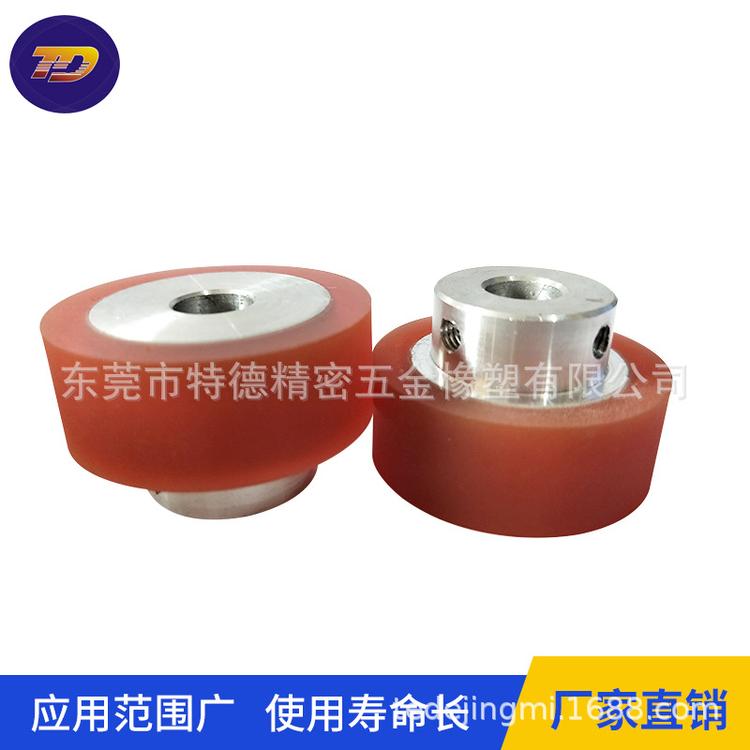 定做聚氨酯包胶滚筒滚轮橡胶PU滚筒胶轮医疗静音轮手推车脚轮