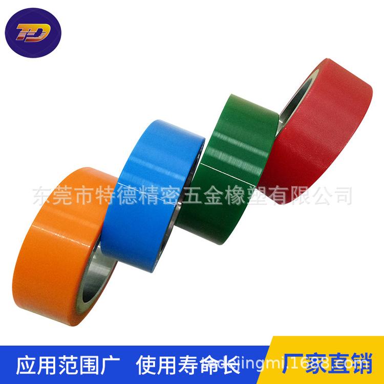 聚氨酯包胶轮 静音耐磨输送带滚轮 送货机胶轮 厂家直销