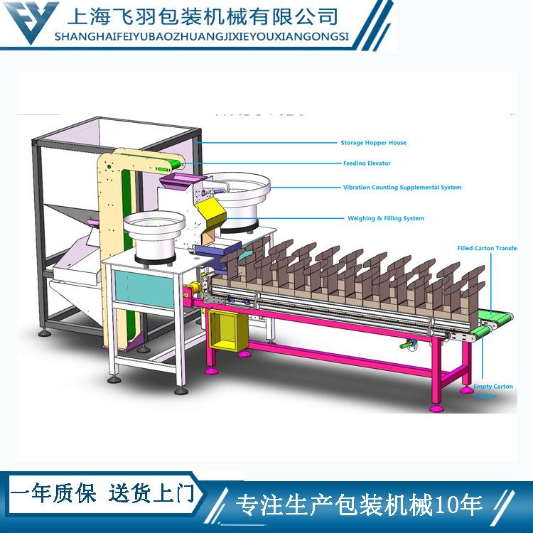 全自动螺丝包装机 紧固件产品装盒装袋 适合每包单种的大批量包装