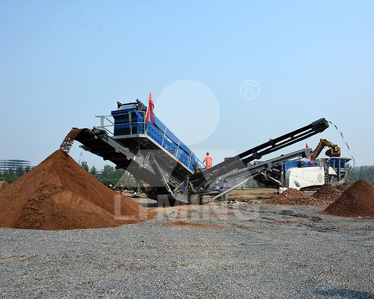 鹅卵石移动破碎设备 建筑垃圾石块砖块粉碎机