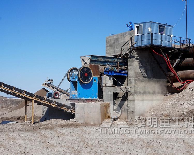 陕西宝鸡河卵石制砂生产线 客户现场参观 来电报价