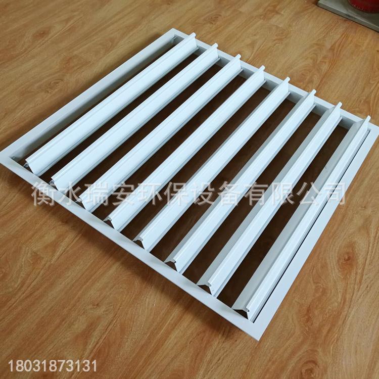 铝合金方形自垂百叶 单层自垂百叶 直径450mm防雨自垂百叶