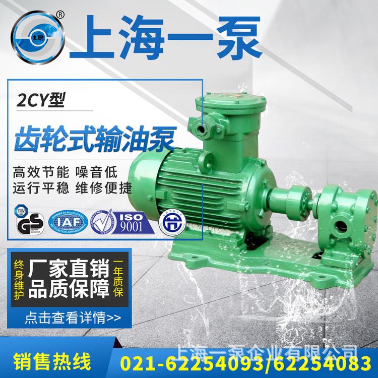 上海一泵KCB2CY齿轮输油泵   耐磨齿轮式输油泵 高压齿轮润滑油泵