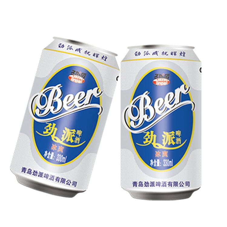 精酿啤酒批发青岛劲派冰爽啤酒330ml啤酒价格啤酒批发价格