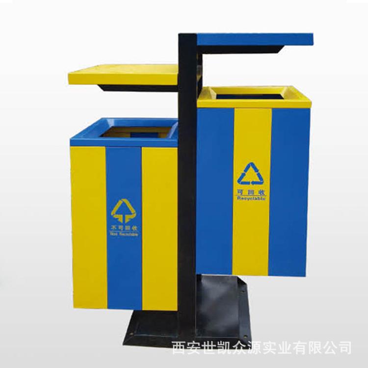钢制环保垃圾桶 现货供应量大优惠 小区景区果皮箱可定制送货安装