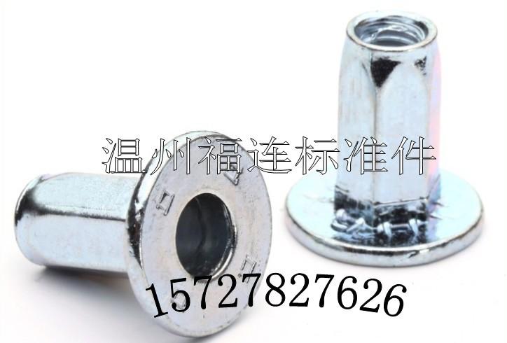 【厂家直销】福连大头全六角M6进口汽车水箱铆螺母拉帽 不锈钢汽车铆螺母厂家直销