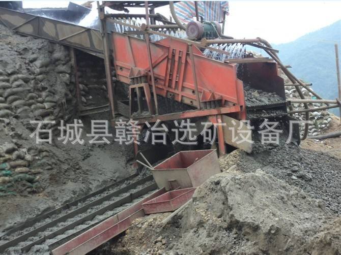 厂家供应砂金滚筒筛毡金溜槽   振动筛金毛毯毡金设备  毡金溜槽