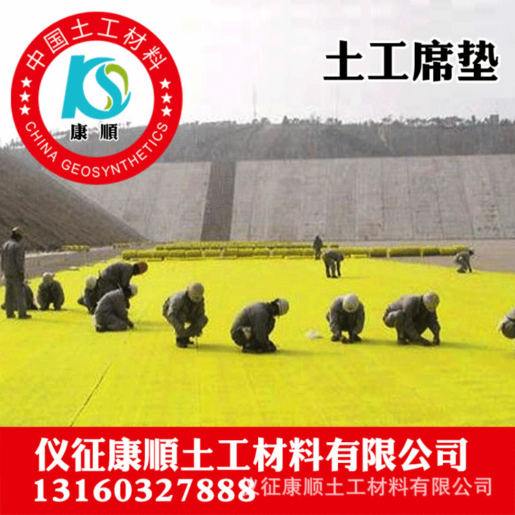 优质耐用土工席垫 耐老化土工席垫 宽度100cm 10cm土工排渗水席垫